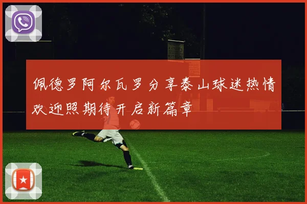 佩德罗阿尔瓦罗分享泰山球迷热情欢迎照期待开启新篇章